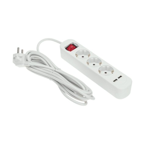 Удлинитель REXANT 13-4017 STANDARD 3 гнезда, 5м, 3х1,0мм², с/з, с выкл Удлинитель REXANT 13-4017 STANDARD 3 гнезда, 5м, 3х1,0мм², с/з, с выкл