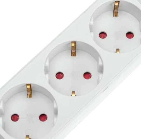 Удлинитель REXANT 13-4034 STANDARD 5 гнезд, 1,5м, 3х1,0мм², с/з, с выкл.