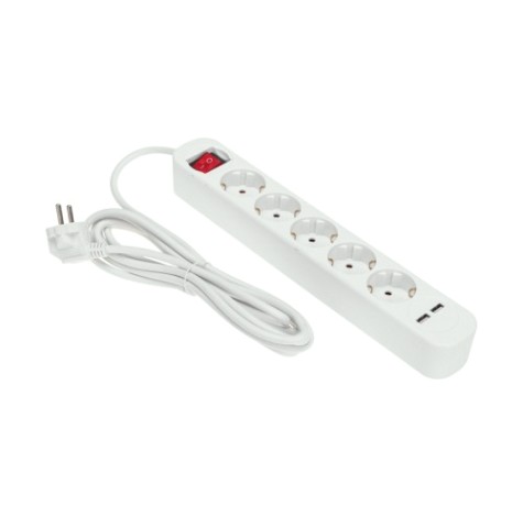 Удлинитель REXANT 13-4035 STANDARD 5 гнезд, 3м, 3х1,0мм², с/з, с выкл. 2USB Удлинитель REXANT 13-4035 STANDARD 5 гнезд, 3м, 3х1,0мм², с/з, с выкл. 2USB