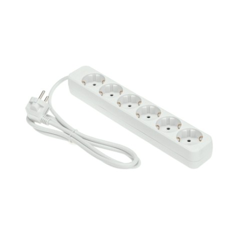 Удлинитель REXANT 13-4043 STANDARD 6 гнезд, 1,5м, 3х1,0мм², с/з, белый Удлинитель REXANT 13-4043 STANDARD 6 гнезд, 1,5м, 3х1,0мм², с/з, белый