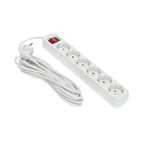 Удлинитель REXANT 13-4048 STANDARD 6 гнезд, 5м, 3х1,0мм², с/з, с выкл Удлинитель REXANT 13-4048 STANDARD 6 гнезд, 5м, 3х1,0мм², с/з, с выкл