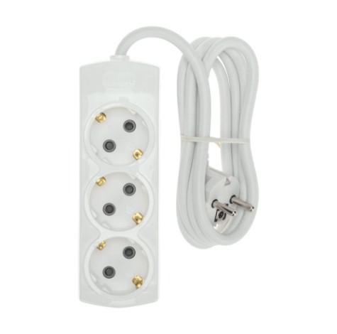 Удлинитель REXANT 13-4100 PREMIUM 3 гнезда, 1,5м, 3х1,5мм², с/з, белый Удлинитель REXANT 13-4100 PREMIUM 3 гнезда, 1,5м, 3х1,5мм², с/з, белый