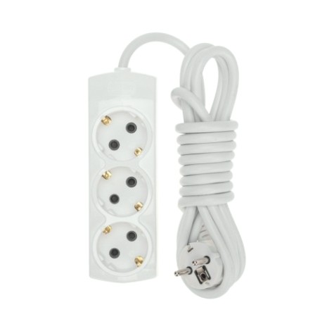 Удлинитель REXANT 13-4101 PREMIUM 3 гнезда, 3м, 3х1,5мм², с/з, белый