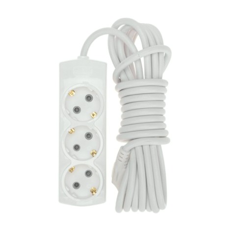 Удлинитель REXANT 13-4102 PREMIUM 3 гнезда, 5м, 3х1,5мм², с/з, белый Удлинитель REXANT 13-4102 PREMIUM 3 гнезда, 5м, 3х1,5мм², с/з, белый