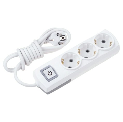 Удлинитель REXANT 13-4103 PREMIUM 3 гнезда, 1,5м, 3х1,5мм², с/з, с выкл.