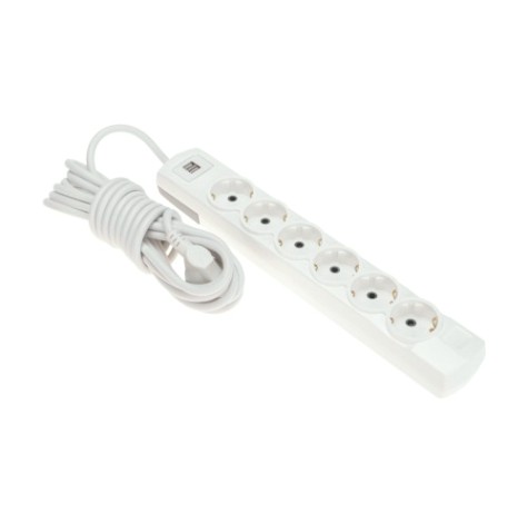 Удлинитель REXANT 13-4123 PREMIUM 6 гнезд, 5м, 3х1,5мм², с/з, 2 USB, белый