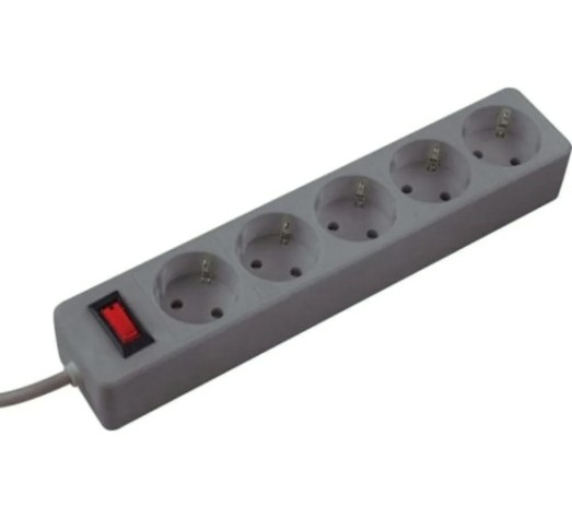 Удлинитель сетевой КОСМОС FKsm1.8m-5g ПВС 3х0,75мм2, серый [FKsm1.8m-5g(G)]