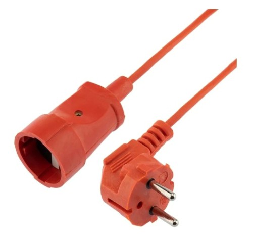 Удлинитель силовой Proconnect 11-7106 ПВС 2х0.75, 20 м, б/з, 6A, 1300 Вт, ip20, оранжев
