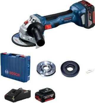 Угловая шлифмашина аккумуляторная BOSCH GWS 180-LI [06019H90R0] 2х4.0Ач, Кейс