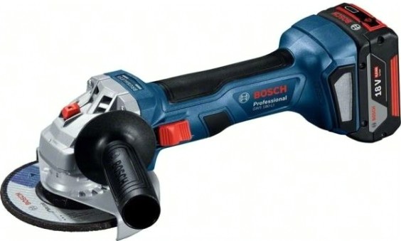 Угловая шлифмашина аккумуляторная BOSCH GWS 180-LI [06019H90R0] 2х4.0Ач, Кейс