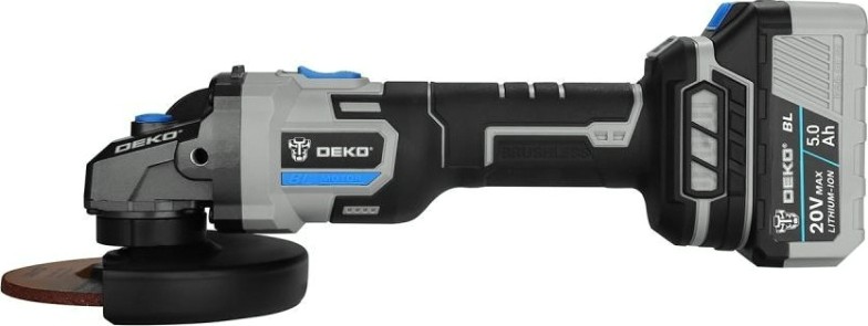 Угловая шлифмашина аккумуляторная DEKO DKAG20 бесщеточная [063-4028]
