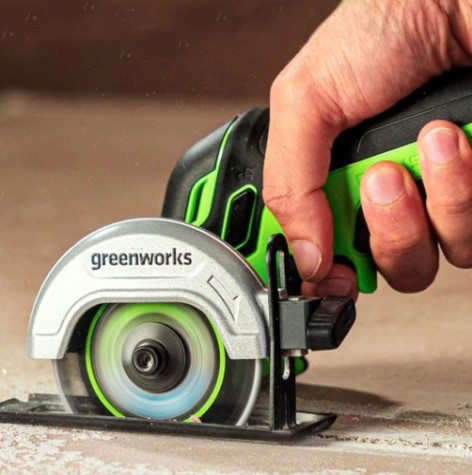 Угловая шлифмашина аккумуляторная GREENWORKS GD24UCS 3 402 007 без АКБ и ЗУ [3402007]