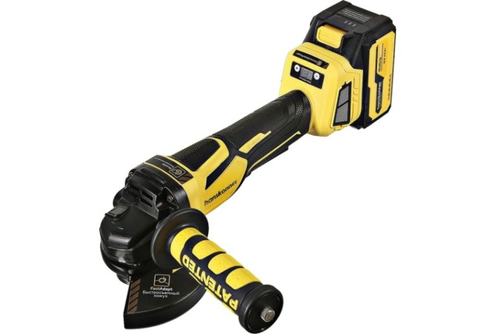 Угловая шлифмашина аккумуляторная HANSKONNER HAG1812E 1х4.0ач