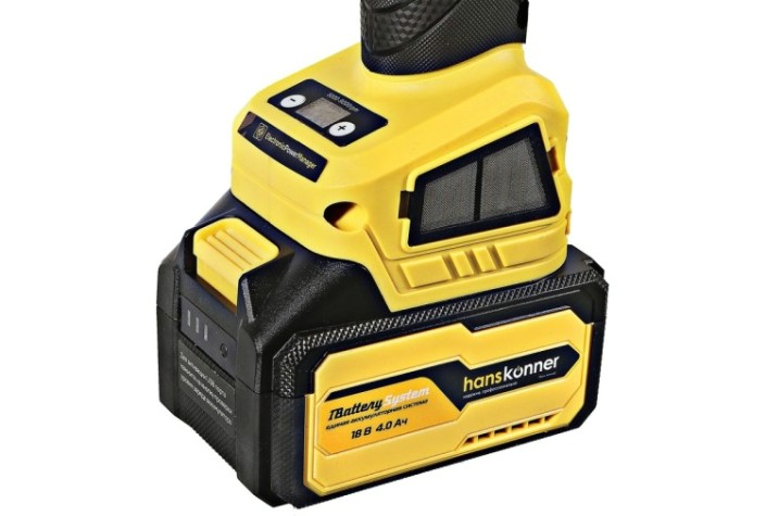 Угловая шлифмашина аккумуляторная HANSKONNER HAG1812E 1х4.0ач