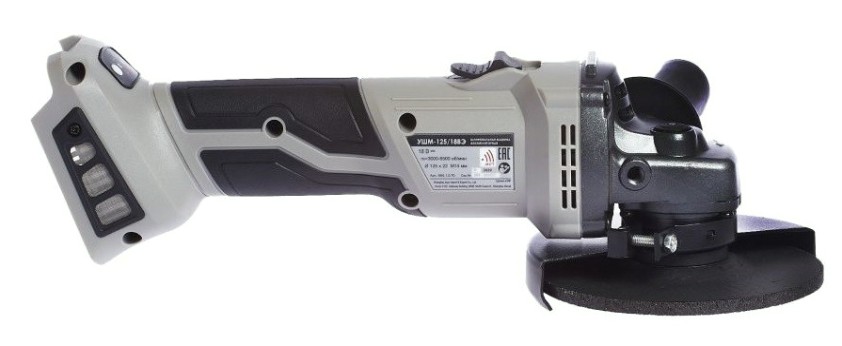 Угловая шлифмашина аккумуляторная ИНТЕРСКОЛ УШМ-125/18ВЭ [684.4.1.70]