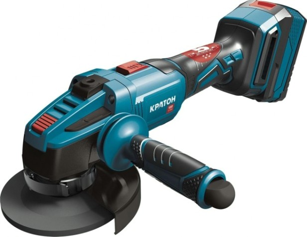 Угловая шлифмашина аккумуляторная КРАТОН AGB18DC-125-OFA SET АКБ 4,0 А.ч; ЗУ, [3 11 01 084]