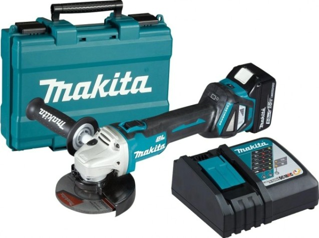 Угловая шлифмашина аккумуляторная MAKITA DGA 511 RT бесщеточная [DGA511RT]