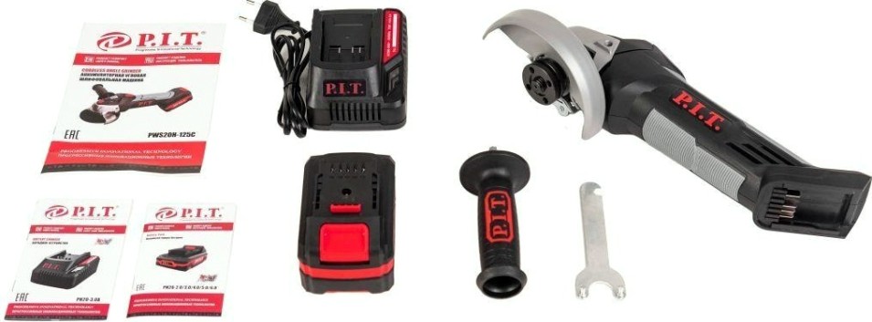 Угловая шлифмашина аккумуляторная P.i.t. PWS20H-125C/1