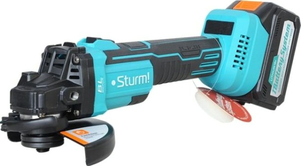 Угловая шлифмашина аккумуляторная Sturm CAG1812 Угловая шлифмашина аккумуляторная Sturm CAG1812