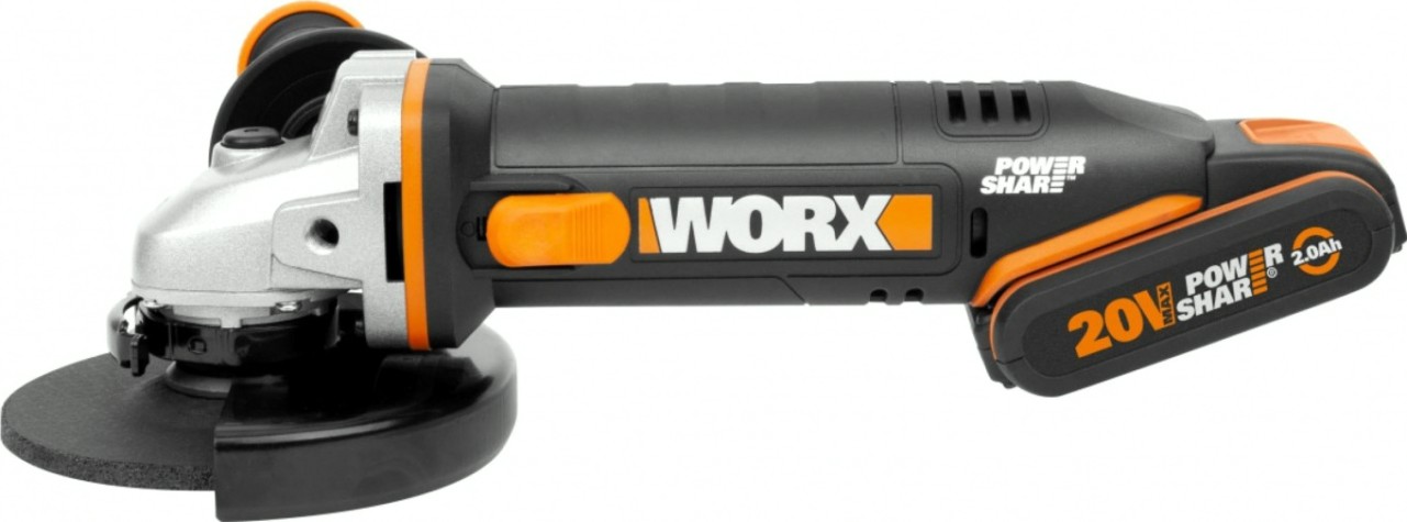 Угловая шлифмашина аккумуляторная Worx WX803 Угловая шлифмашина аккумуляторная Worx WX803
