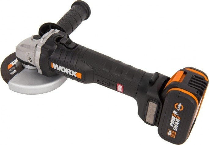 Угловая шлифмашина аккумуляторная Worx WX812 бесщеточная