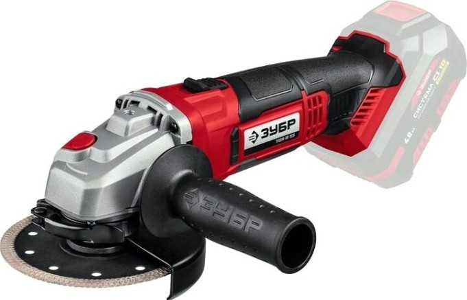 Угловая шлифмашина аккумуляторная ЗУБР УШМ-18-125 без АКБ и ЗУ