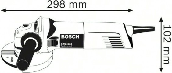 Угловая шлифмашина сетевая BOSCH GWS 1400 [0601824806]