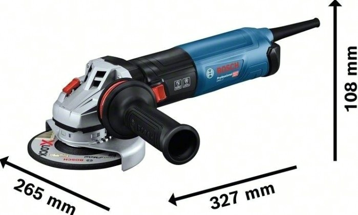 Угловая шлифмашина сетевая BOSCH GWX 14-125 S X-LOCK [06017D2100]