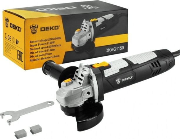 Угловая шлифмашина сетевая DEKO DKAG1150 [063-2205]