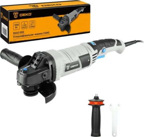 Угловая шлифмашина сетевая DEKO DKAG1850 регулировка скорости [063-4182]