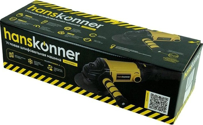 Угловая шлифмашина сетевая HANSKONNER HAG12125EC