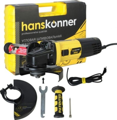 Угловая шлифмашина сетевая HANSKONNER HAG13125TES