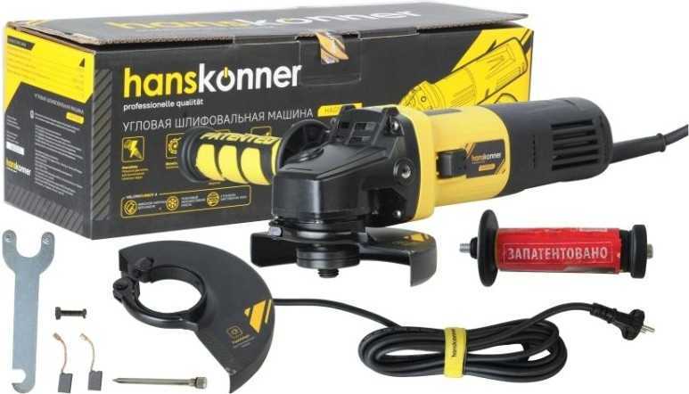 Угловая шлифмашина сетевая HANSKONNER HAG15125E Угловая шлифмашина сетевая HANSKONNER HAG15125E