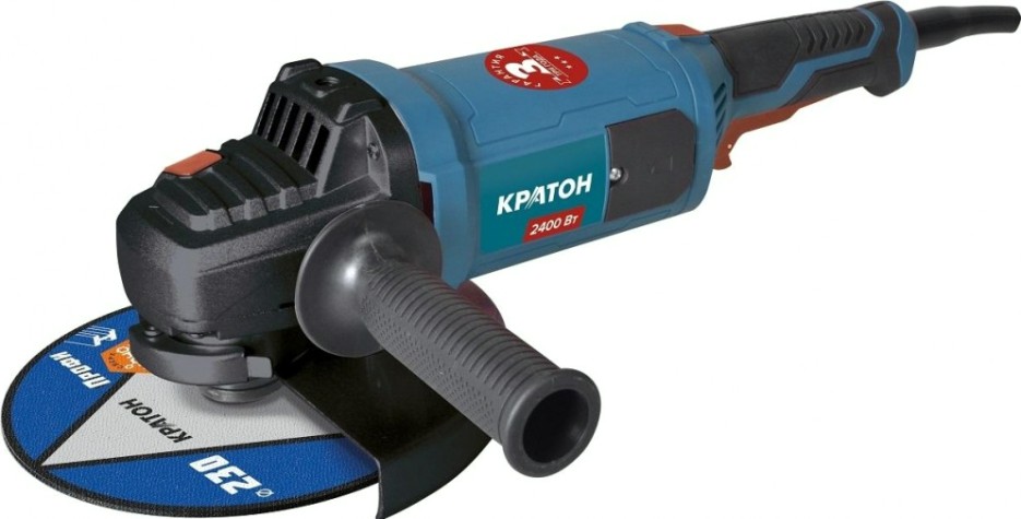 Угловая шлифмашина сетевая КРАТОН AMG-2400-230J [3 05 01 044]