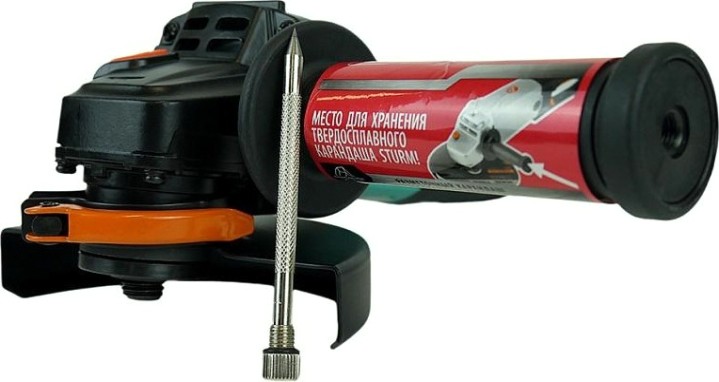 Угловая шлифмашина сетевая Sturm AG90125E + 5 дисков