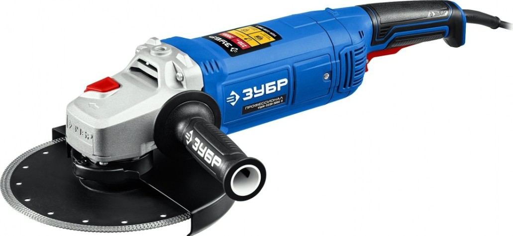 Угловая шлифмашина сетевая ЗУБР Профессионал УШМ-П230-2000 П [УШМ-П230-2000 П]