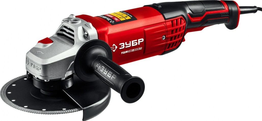 Угловая шлифмашина сетевая ЗУБР УШМ-180-2005 П