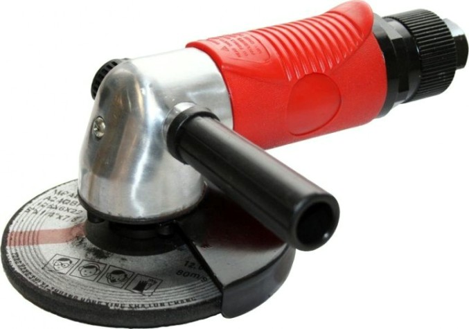Угловая шлифовальная машина пневматическая QUATTRO ELEMENTI 125 мм, 10000 об/мин, разъем euro [771-022]