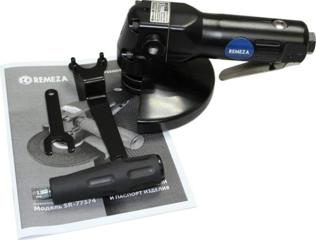Угловая шлифовальная машина пневматическая REMEZA SR-77374 125мм [8144880]