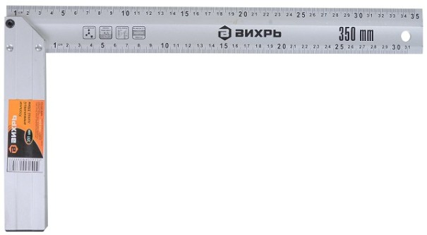 Угольник алюминиевый литой ВИХРЬ 350 мм [73/11/3/4]