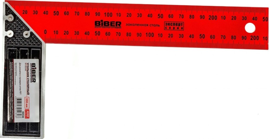 Угольник Biber 40536 ЭКСПЕРТ столярный 250мм [тов-157074]