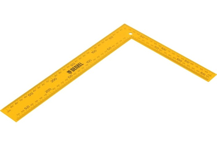 Угольник DENZEL 200х300 мм, стальной [32388]