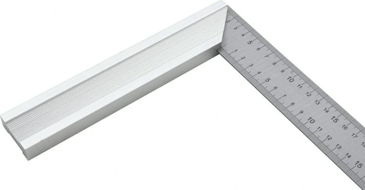 Угольник DENZEL 400 мм, стальной [32398]