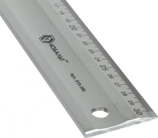 Угольник Кобальт 910-386 столярный 300 мм, алюминиевый Угольник Кобальт 910-386 столярный 300 мм, алюминиевый