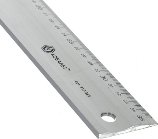 Угольник Кобальт 910-393 столярный 350 мм, алюминиевый