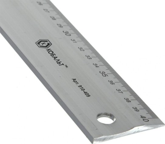 Угольник Кобальт 910-409 столярный 400 мм, алюминиевый