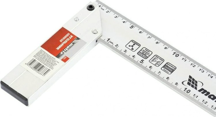 Угольник MATRIX 35 см с алюминиевым основанием 32473 [32473]