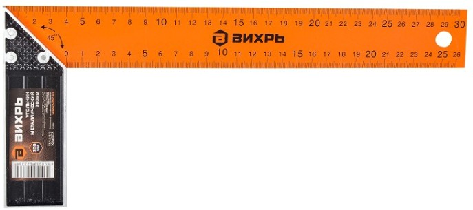 Угольник металлический ВИХРЬ 300 мм [73/11/3/2]