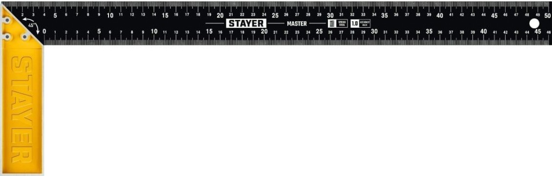 Угольник STAYER 3430-50 500 мм столярный со стальным полотном