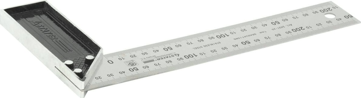 Угольник столярный STAYER "PROFI" 250 мм 3431-25 [3431-25_z01]
